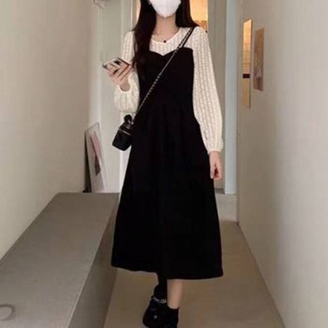 레이스블라우스원피스 이미지