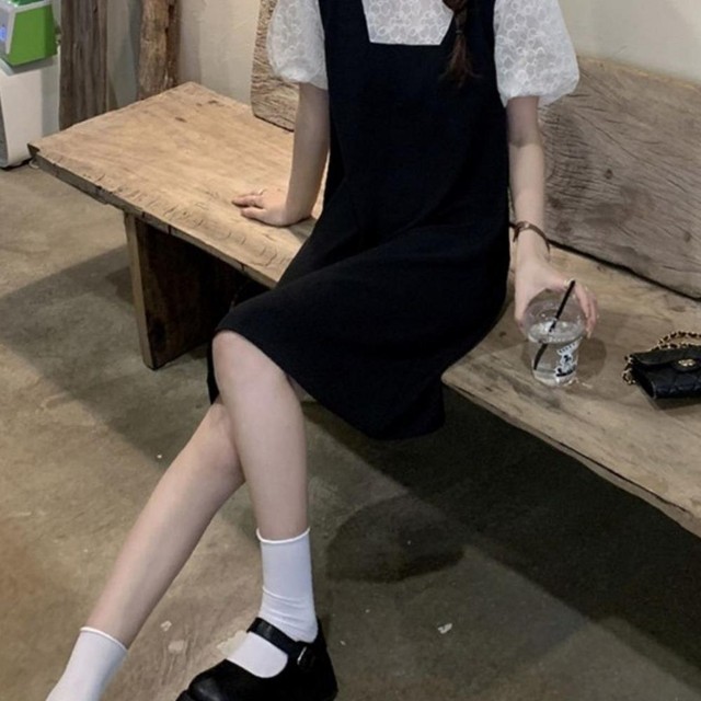 레이스블라우스원피스 이미지