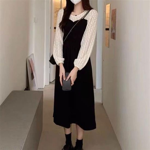 레이스블라우스원피스 이미지