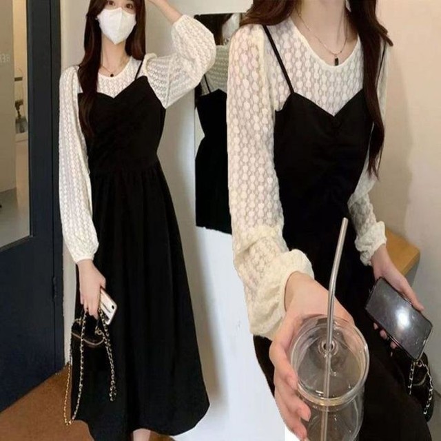 레이스블라우스원피스 이미지