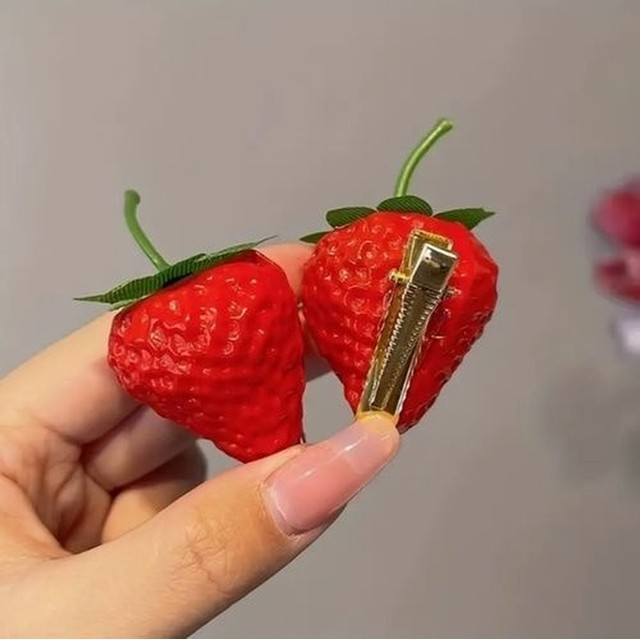딸기헤어 이미지