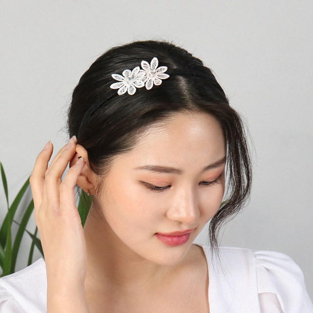 머리띠헤어 이미지
