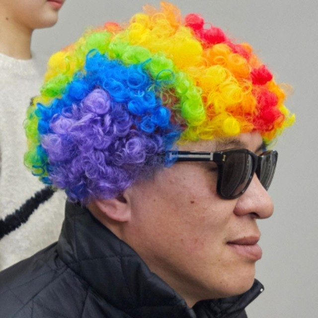 무지개헤어 이미지