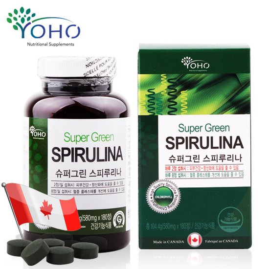 스피루리나 > 요호 슈퍼그린 스피루리나 580mg 180정 - 네이트 쇼핑