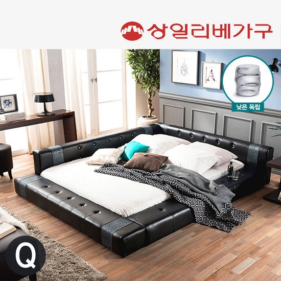 퀸침대 > 상일리베가구 큐브 낮은독립형 퀸침대 - 네이트 쇼핑